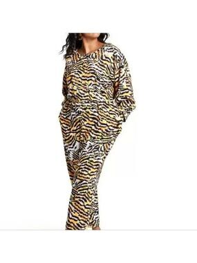 Rachel Comey Women's Plus Size Animal Print 3/4 Sleeve Jumpsuit NWT Size…